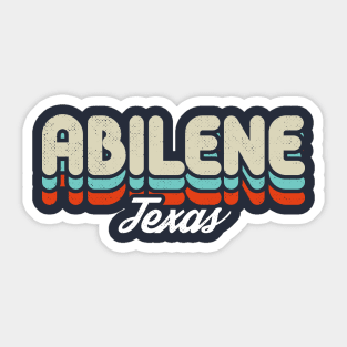 Retro Abilene Texas Sticker